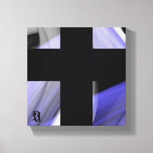 8x8" Lavendel Moon Trend Abstracte Art Violet Canvas Afdruk (Voorkant)