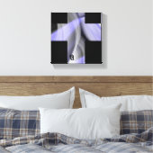 8x8" Lavendel Moon Trend Abstracte Art Violet Canvas Afdruk (Insitu (Slaapkamer))