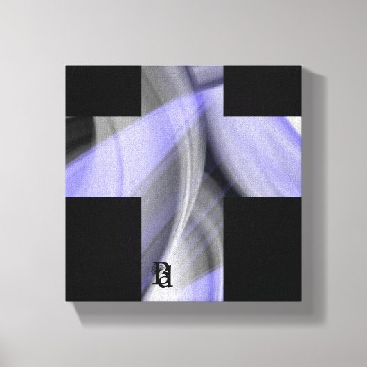 8x8" Lavendel Moon Trend Abstracte Art Violet Canvas Afdruk (Voorkant)