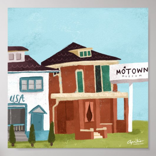8x8 Motown afdrukken Poster (Voorkant)