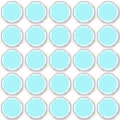 8x8 vel van (25) 1,5" ronde cirkels - Sjabloon Sticker (Voorkant)