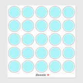8x8 vel van (25) 1,5" ronde cirkels - Sjabloon Sticker (Vel)