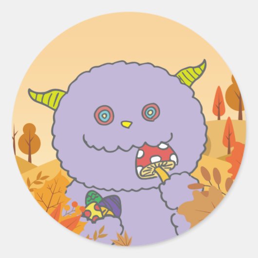 9月モンスターシール RONDE STICKER (Voorkant)