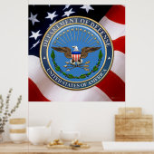 [900] Embleem van het Amerikaanse ministerie van D Poster (Keuken)