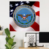 [900] Embleem van het Amerikaanse ministerie van D Poster (Thuiskantoor)