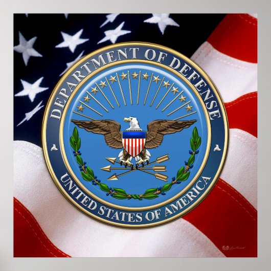 [900] Embleem van het Amerikaanse ministerie van D Poster (Voorkant)