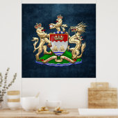 [900] Hing Kong Historical 1959-1997 Wapen Poster (Keuken)
