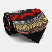 [900] Knachten Templar Coat of Arms Stropdas (Opgerold)