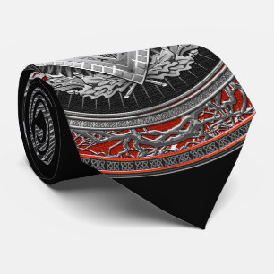 [900] Master Mason - Silver Square & Compass Stropdas