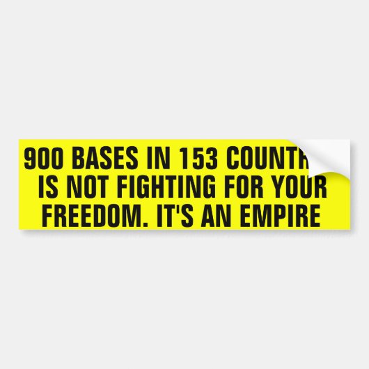 900 Militaire basen Bumpersticker (Voorkant)