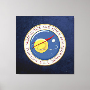 [900] NASA-embleem [3D] Canvas Afdruk