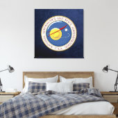 [900] NASA-embleem [3D] Canvas Afdruk (Insitu (Slaapkamer))