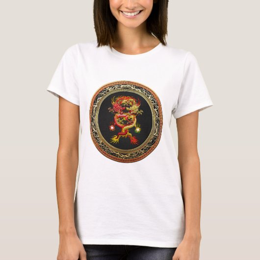[900] Rode en gele dragons T-shirt (Voorkant)