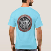 [900] Sacred Celtic Silver Knot Cross T-shirt (Achterkant)