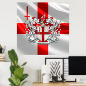 [900] Stad Londen - Wapenschild Poster (Thuiskantoor)