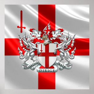 [900] Stad Londen - Wapenschild Poster