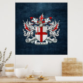 [900] Stad Londen - Wapenschild Poster (Keuken)