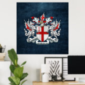 [900] Stad Londen - Wapenschild Poster (Thuiskantoor)