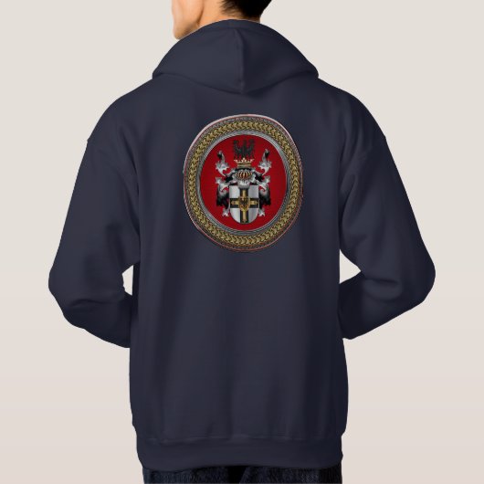 [900] Teutonische wapenschild Hoodie (Achterkant)