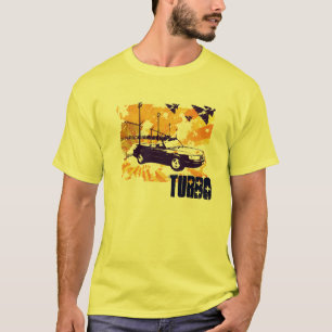 900 turbo converteerbare grunge in sinaasappel t-shirt