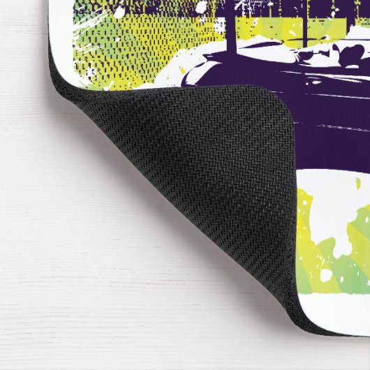 900 turbo converteerbare grunge mousepad in blauw muismat (Hoek)