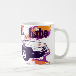 900-vert turbo mok- grunge magenta/oranje koffiemok