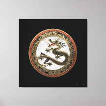 [901] Black and Gold Sacred Eastern Dragon