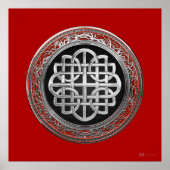 [901] Sacred Celtic Silver Knot Cross Poster (Voorkant)
