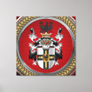 [901] Teutonische wapenschild Canvas Afdruk