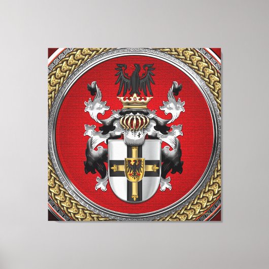 [901] Teutonische wapenschild Canvas Afdruk (Voorkant)