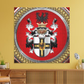 [901] Teutonische wapenschild Canvas Afdruk (Insitu (Woonkamer))