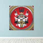 [901] Teutonische wapenschild Canvas Afdruk (Insitu (Houten vloer))