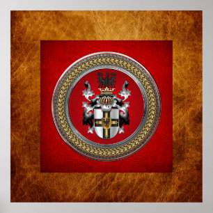 [901] Teutonische wapenschild Poster