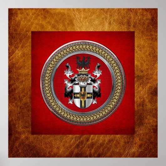 [901] Teutonische wapenschild Poster (Voorkant)
