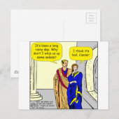 902 Caesar "Ik maak een salade" cartoon Briefkaart (Voorkant / Achterkant)