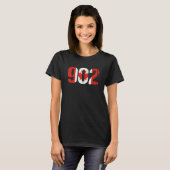 902 Nova Scotia and Prince Edward Island Area Code T-shirt (Voorkant volledig)