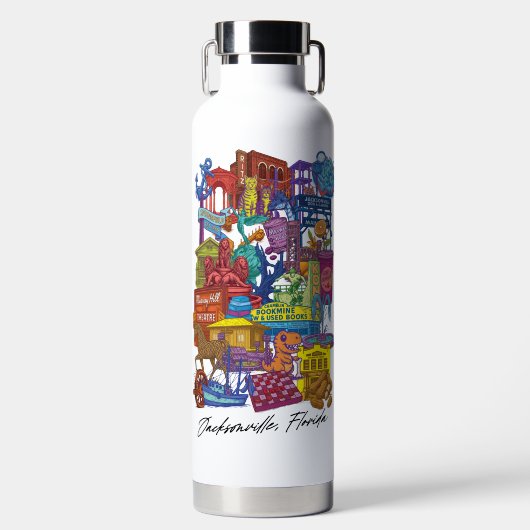 904 Neighborhoods  Insulated Bottle Waterfles (Voorkant)