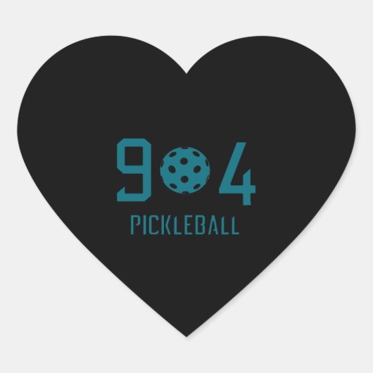 904 Pickleball 2 Hart Sticker (Voorkant)