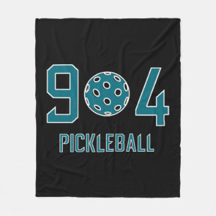 904 Pickleball Blauwgroen Fleece Deken