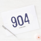 904 - Vertegenwoordigen in Jax! Ovale Sticker (Envelop)