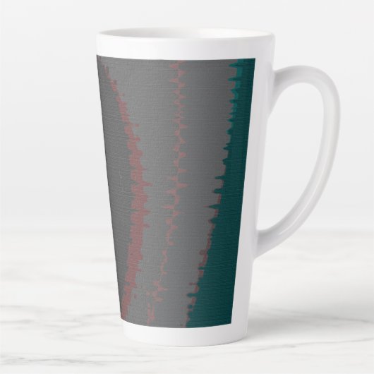 906 De Wereld Is Abstract Latte Mok (Rechts)