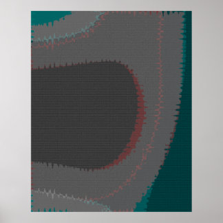 906 De Wereld Is Abstract Poster