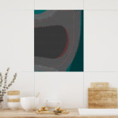 906 De Wereld Is Abstract Poster (Keuken)