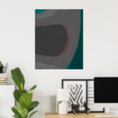 906 De Wereld Is Abstract Poster (Thuiskantoor)