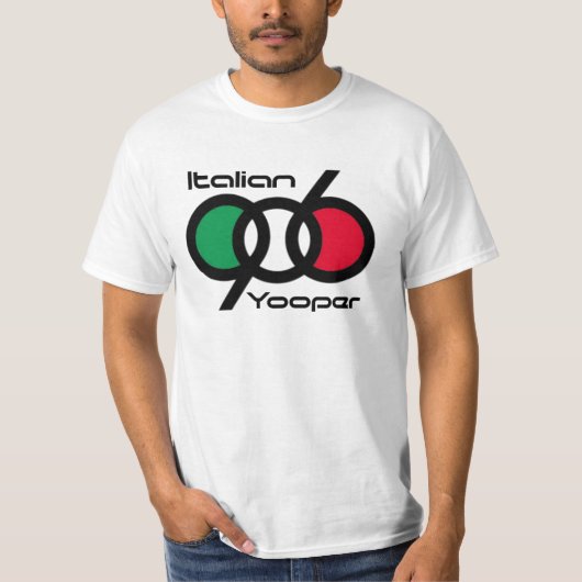 906 Italiaanse jooper-interlocking nummers T-shirt (Voorkant)