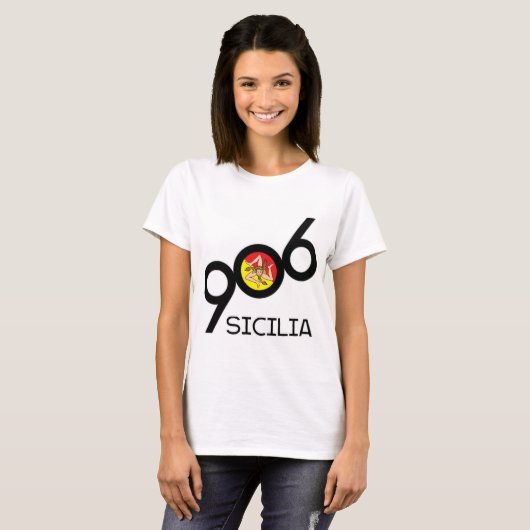 906 Sicilia Yooper Italiaans T-shirt (Voorkant volledig)