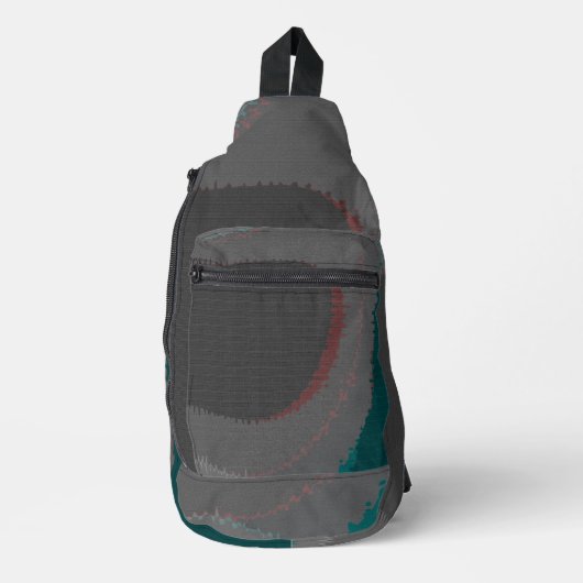 906 The World Is Abstract Sling Bag (Voorkant)