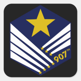 907e kreeftensticker (niet-afgeleid) vierkante sticker