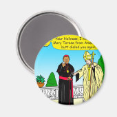 908 Butt Dial (Bel) de paus cartoon Magneet (Voorkant / Achterkant)