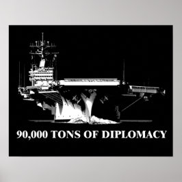 90.000 ton diplomatie: wereldwijd navigeren poster